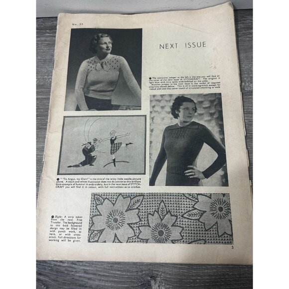Stitchcarft Next issue Knitting Pattern No 53 Pattern Booklet Paperback - Picture 1 of 4